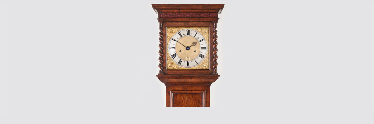 longcase clocks for sale button